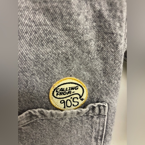 Zara kids grey denim jacket with patch 3-4 years - Picture 6 of 9